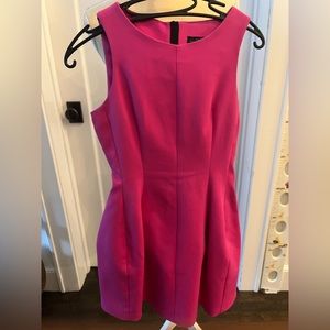 Zara Woman hot pink peplum dress size US S